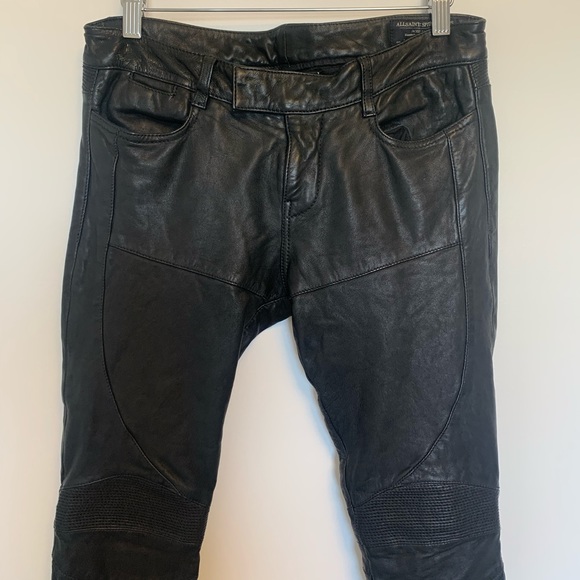Allsaints leather motorcycle pant - Picture 5 of 12